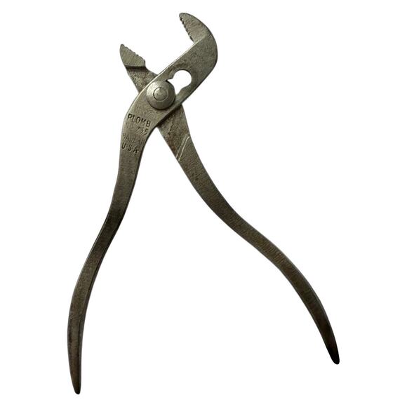 Vintage Mini Plomb No 235 Ignition Pliers Slip Joint Made in USA 4 1/4" - A1115 - Picture 6 of 10